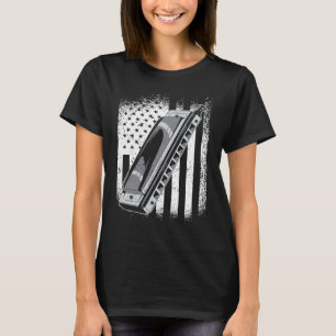 Camiseta Player 1 da Harmonica do Sinalizador Americano