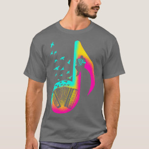 Camiseta Player de Acordeão de Música