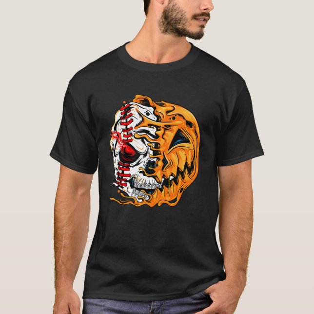 Camiseta Player Halloween Pumpkin Skeleton Skull 1.png (Frente)