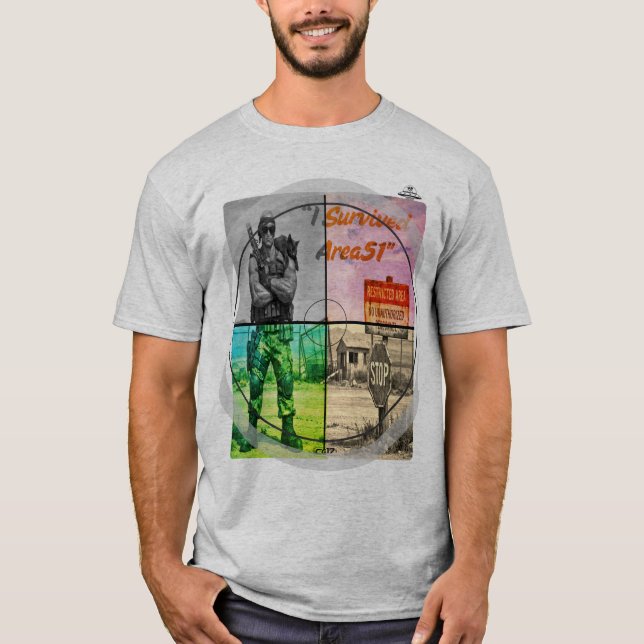 Camiseta Playera Area51 -I survived Area51 (Frente)