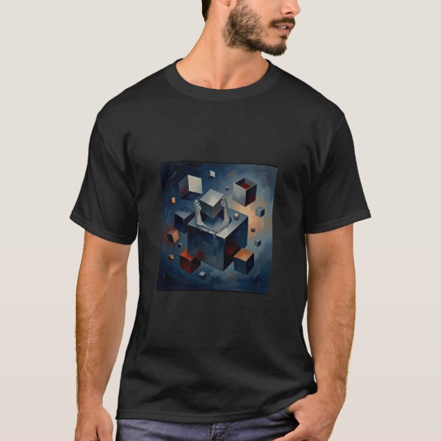 Camiseta playera arte abstracto (Frente)