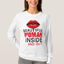 Camiseta Playera básica de mangas largas Beautiful Woman