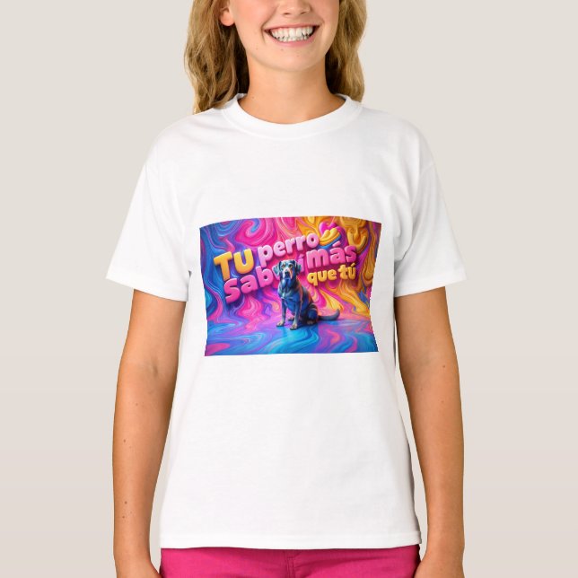 Camiseta Playera básica de niñas (Frente)