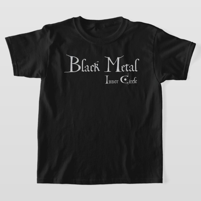 Camiseta Playera Black Metal Logo (Postura )