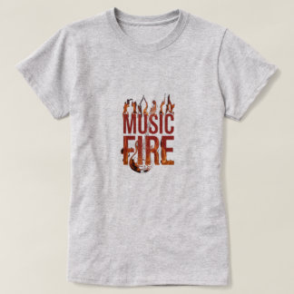 Camiseta Playera con cuello en V con punto de jersey T-Shir