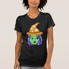 Camiseta Playera de Halloween, Bruja enojada