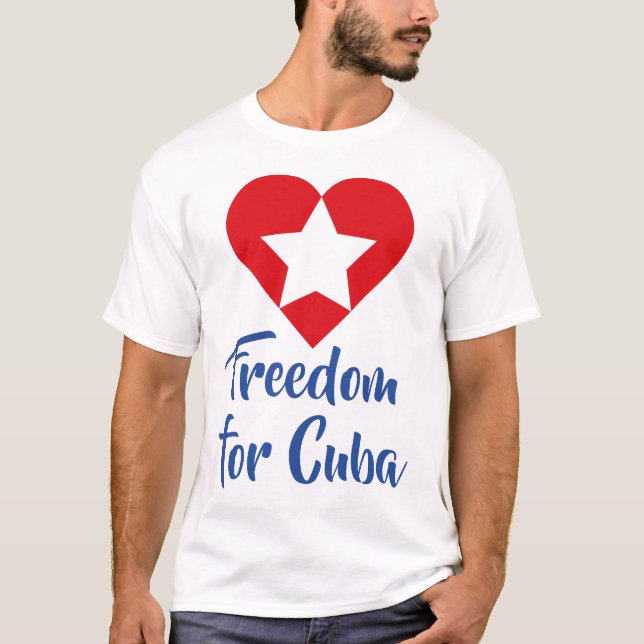Camiseta Playera Freedom for Cuba (Frente)