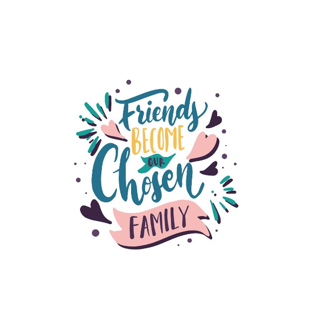Camiseta Playera Friends become our chosen family (Criador carregado)