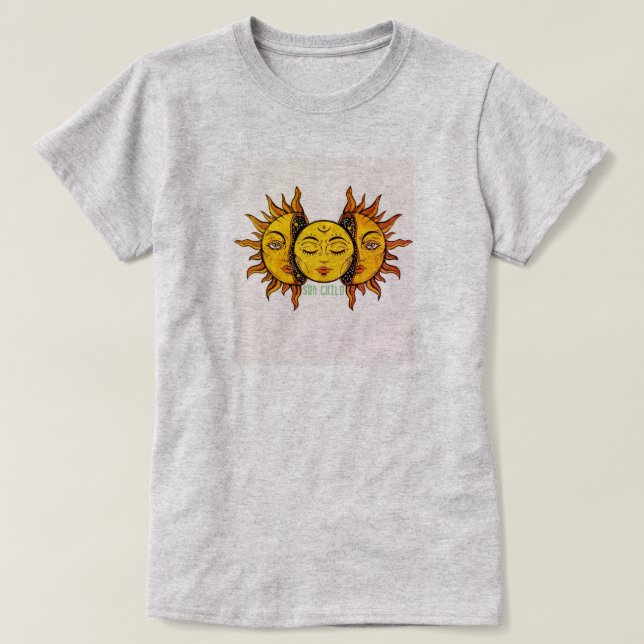 Camiseta Playera Hippie Sol (Frente do Design)