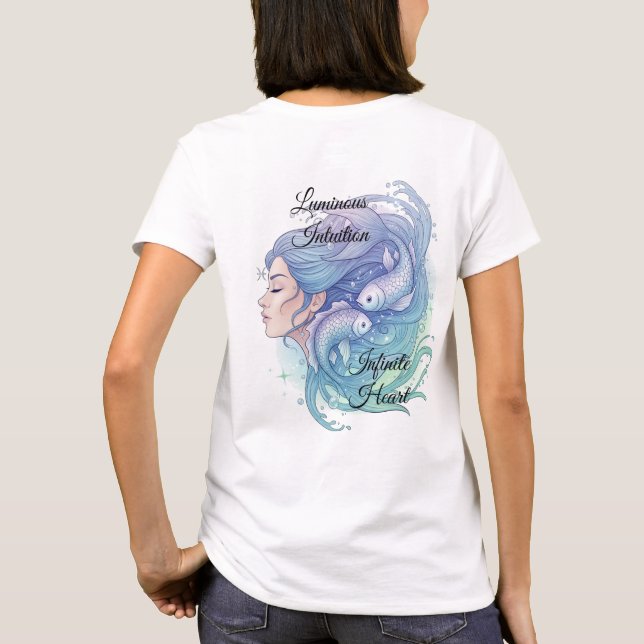 Camiseta Playera Lady Piscis – Estilo místico y femenino (Verso)