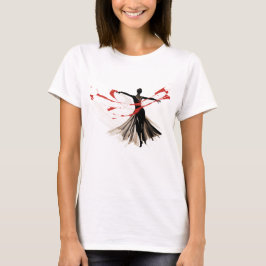 Camiseta Playera minimalista Danza