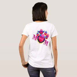 Camiseta Playera "MOM Corazón Mexicano" – Editable nombre