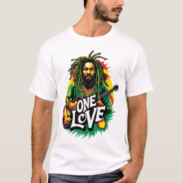Camiseta Playera One Love el Rey del Reggae
