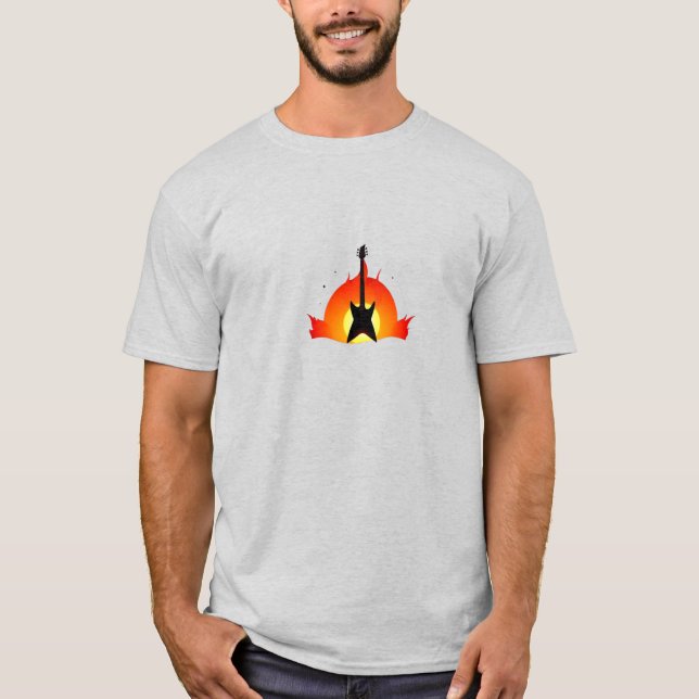 Camiseta Playera oscura básica para hombre (Frente)
