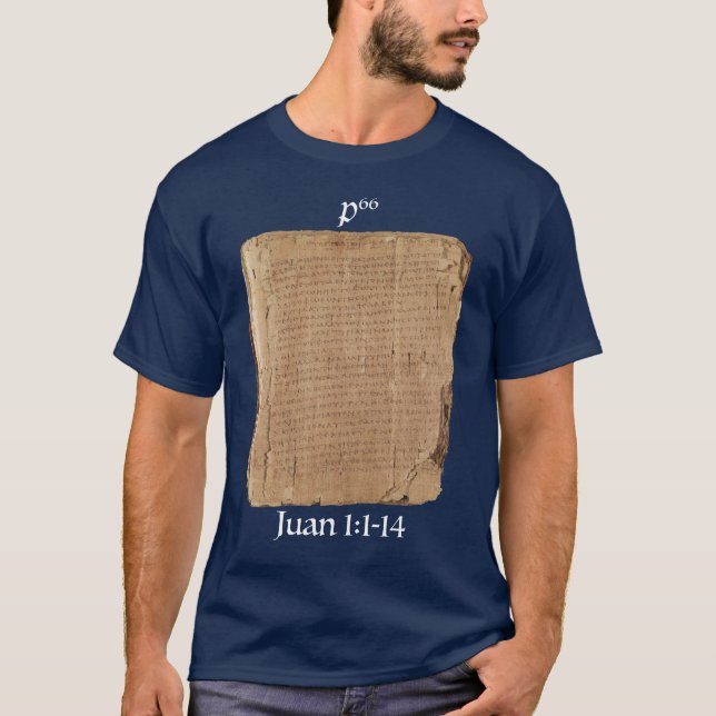 Camiseta Playera P66 Jn 1:1-14 (Frente)