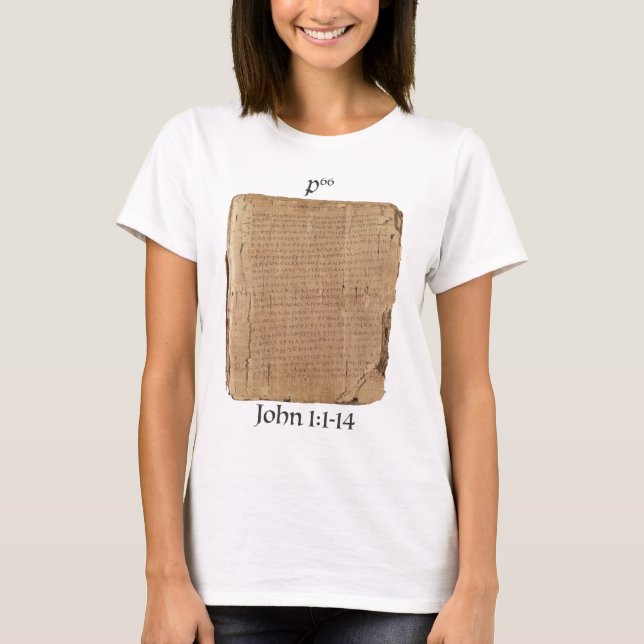 Camiseta Playera P66 Jn 1:1-14 (Frente)