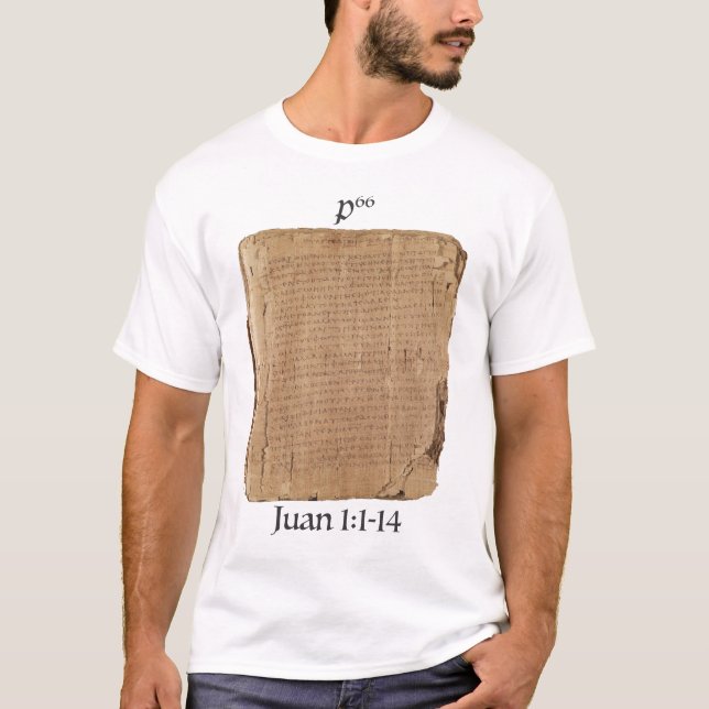 Camiseta Playera P66 Jn 1:1-14 (Frente)