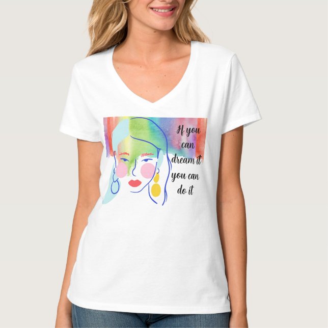 Camiseta Playera si puedo sonarlo, puedo hacerlo  (Frente)