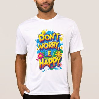 Camiseta Playera Sport-Tek Don't Worry, Be Happy