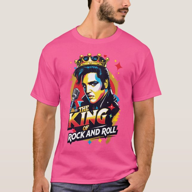 Camiseta Playera  The King of Rock and Roll (Frente)