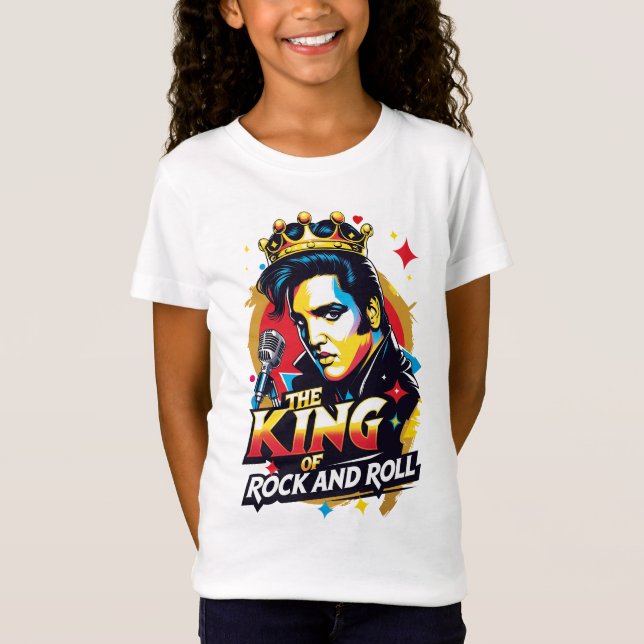 Camiseta Playera  The King of Rock and Roll (Frente)