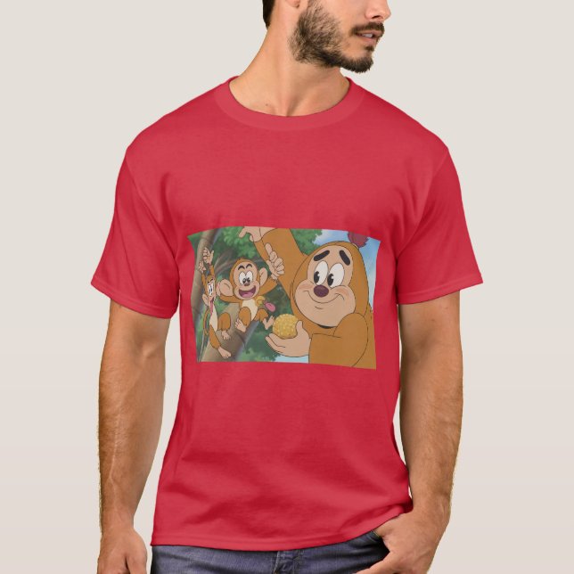 Camiseta Playful Cartoon Character Tee (Frente)