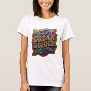 Camiseta Playful Gold DREAM BIGGER