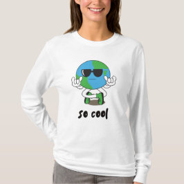 Camiseta Playful Multi-Color Earth Rock Hand Gesture