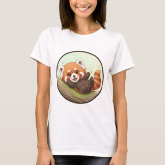 Camiseta Playful Red Panda Forest Tee