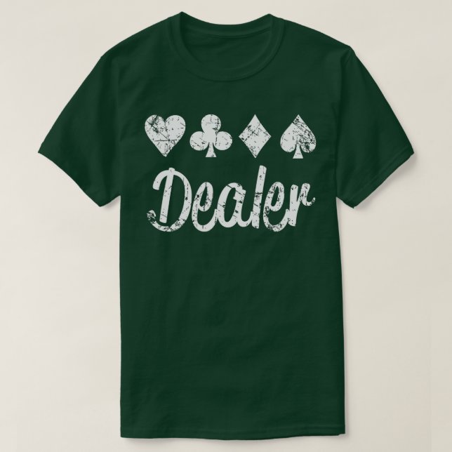 Camiseta Playing Card Suits Poker Lingo Dealer Casino Gift  (Frente do Design)