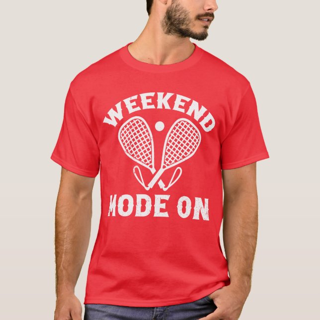 Camiseta Playing Racquetball Sport Racquetball Weekend Mo (Frente)