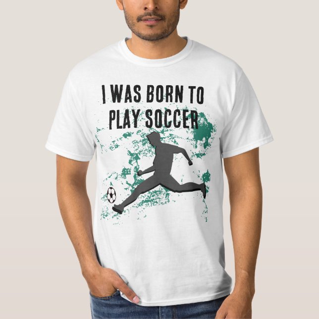 Camiseta Playing soccer graphic black (Frente)