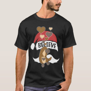 Camiseta Playpus Bonito Com Corações Eu Adoro Platypuses