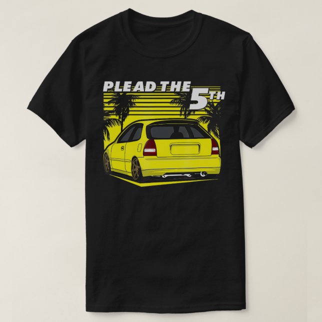 Camiseta Plead O Hatch Civics 5 EK (Frente do Design)