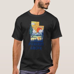 Camiseta Pleasant Grove Utah Natureza Orgulho do Estado Mon