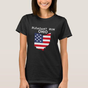 Camiseta Pleasant Run Ohio EUA State America Viagem Ohioan
