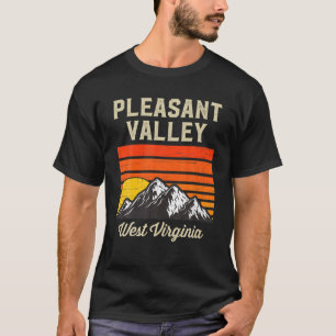 Camiseta Pleasant Valley West Virginia Retro City State USA