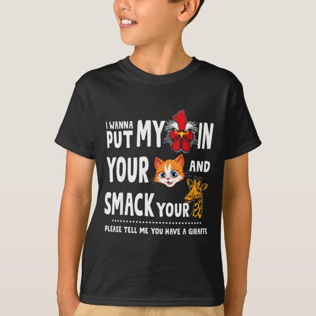 Camiseta Please Tell Me You Have A Giraffe Funny Quote  (Frente)