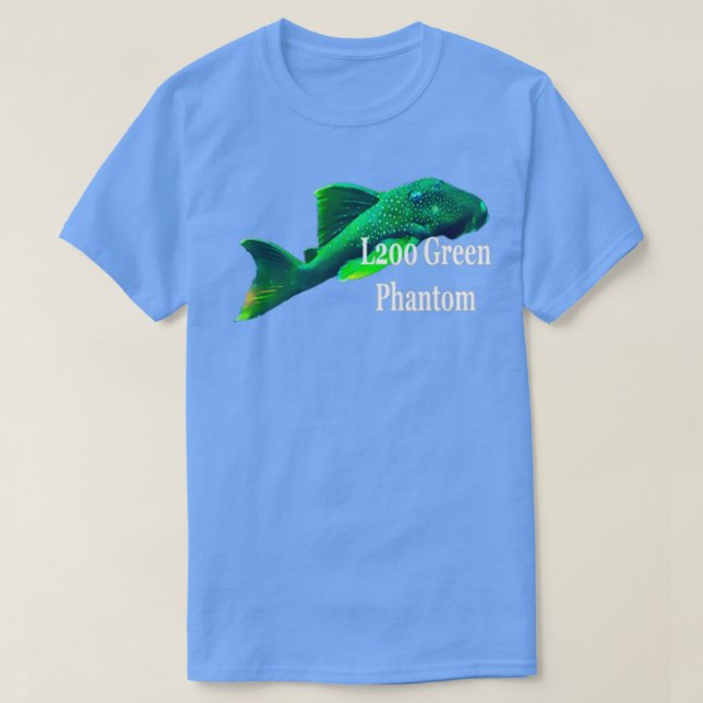 Camiseta Pleco Fantasma Verde L200 (Frente do Design)