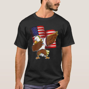 Camiseta Pledge Leiance Nos Dabbing Eagle 4 De Julho Dos Eu