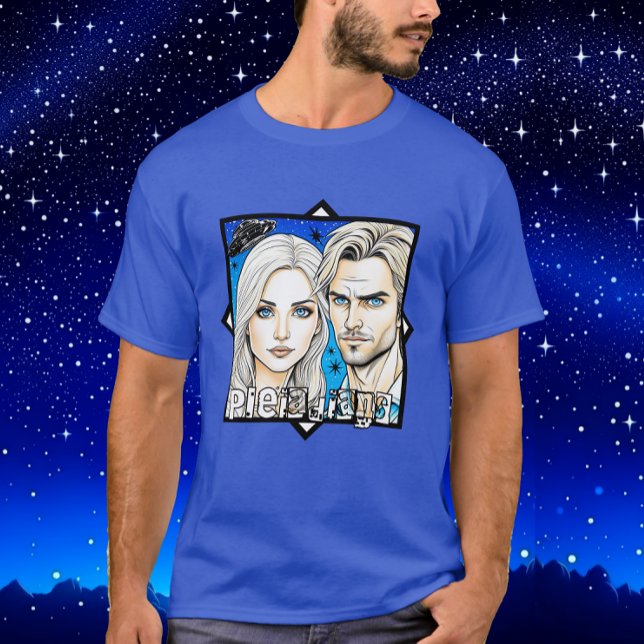 Camiseta Pleiade Extra Terrestrials e OVNI (Criador carregado)