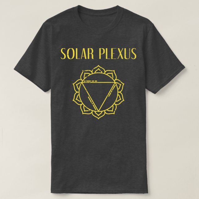 Camiseta Plexus Solares Chacra Amarelo (Frente do Design)