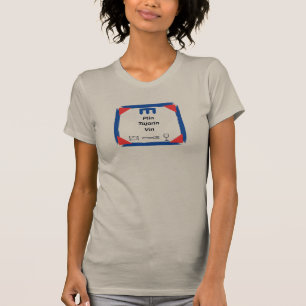 Camiseta Plin Tajarin Vin Emblema da Bandeira do Piemonte