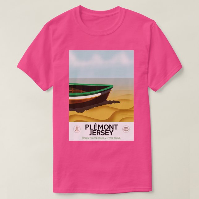 Camiseta Plmont Jersey Beach poster (Frente do Design)