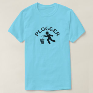 Camiseta Plogger com ícone Plogging do corredor