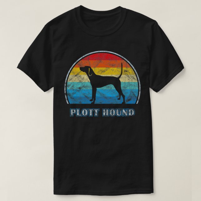 Camiseta Plott Hound Vintage Design Dog (Frente do Design)
