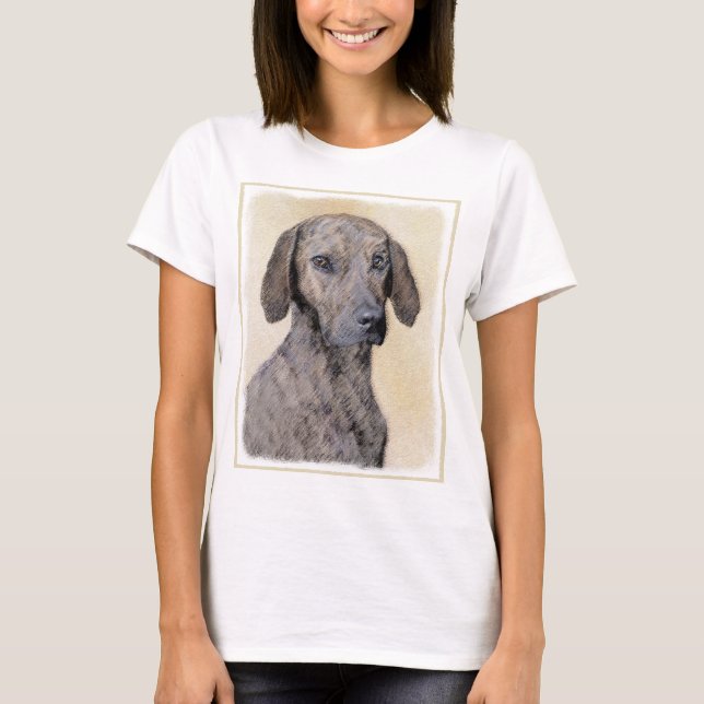 Camiseta Plott Painting - Arte de Cachorro Original (Frente)