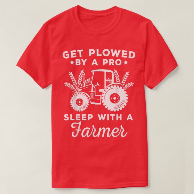 Camiseta Plowed By Professional Farmer Funny Saying  (Frente do Design)