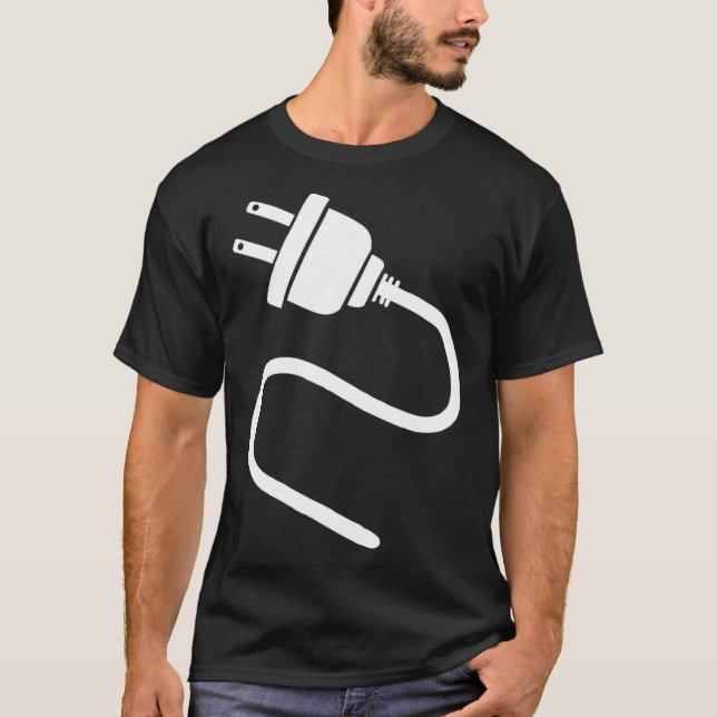 Camiseta Plug and Socket (Plug and Socket) do casal, que co (Frente)
