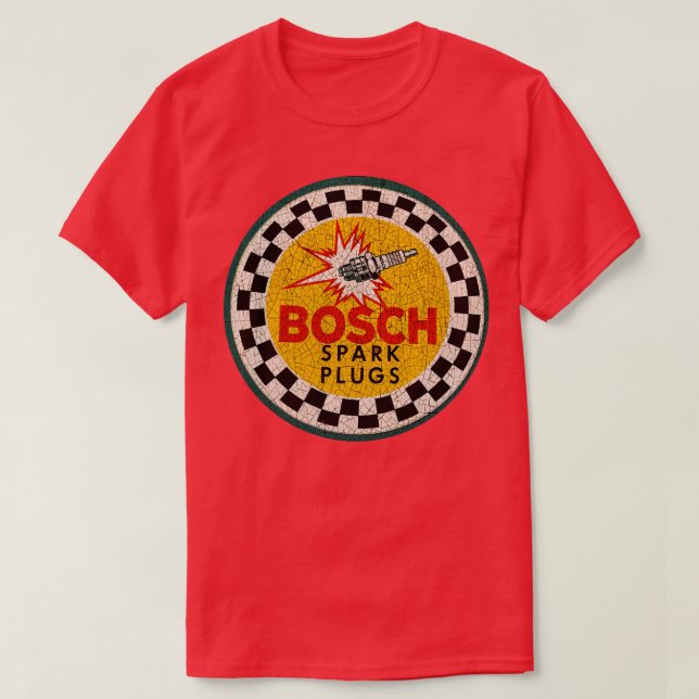 Camiseta Plug- ins de faísca de vinheta Bosch (Frente do Design)
